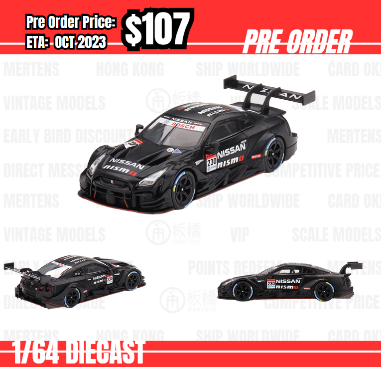 PO-$107 * Mini GT * 1:64 #594 Nissan GT-R Nismo GT500 2021 Prototype #230 Super GT Series  - Japan Exclusive [05/07]