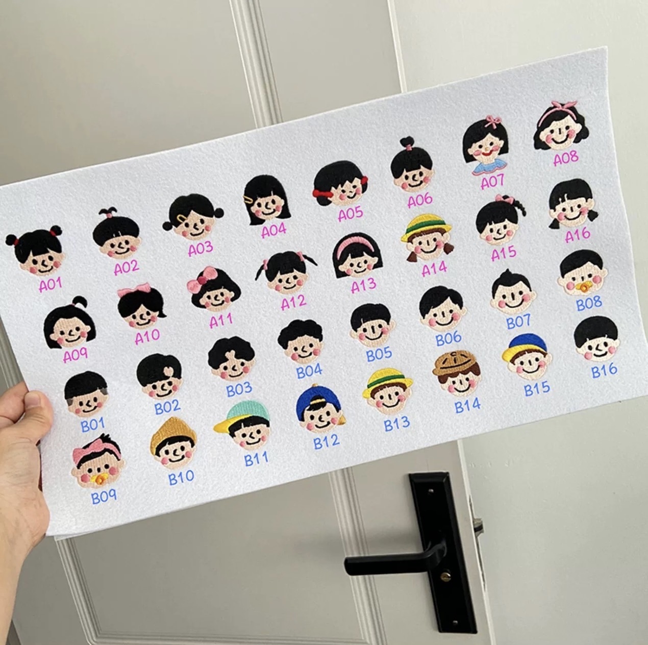 客製化Q版頭像刺繡吊牌