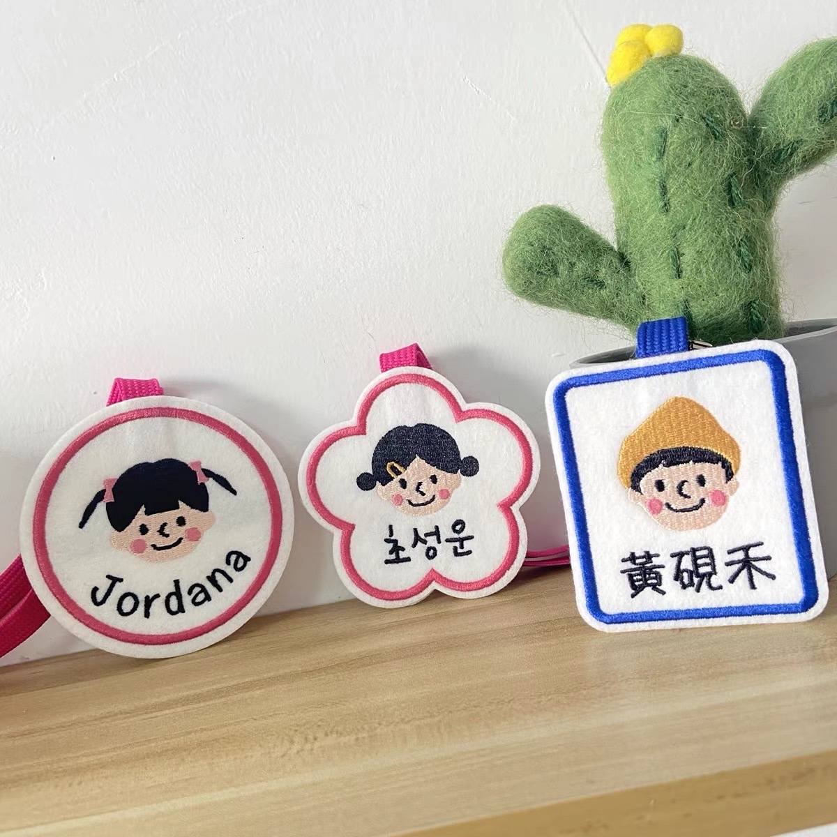 客製化Q版頭像刺繡吊牌