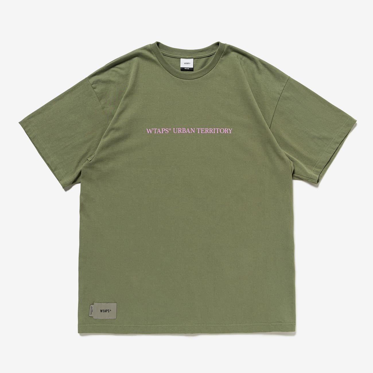 WTAPS TEE WTAPS SIGN COTTON OLIVE DRAB-