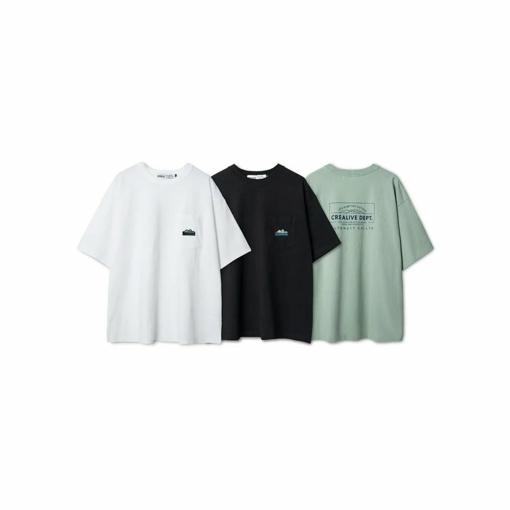 FILTER017® 山峰標誌口袋短Tee
