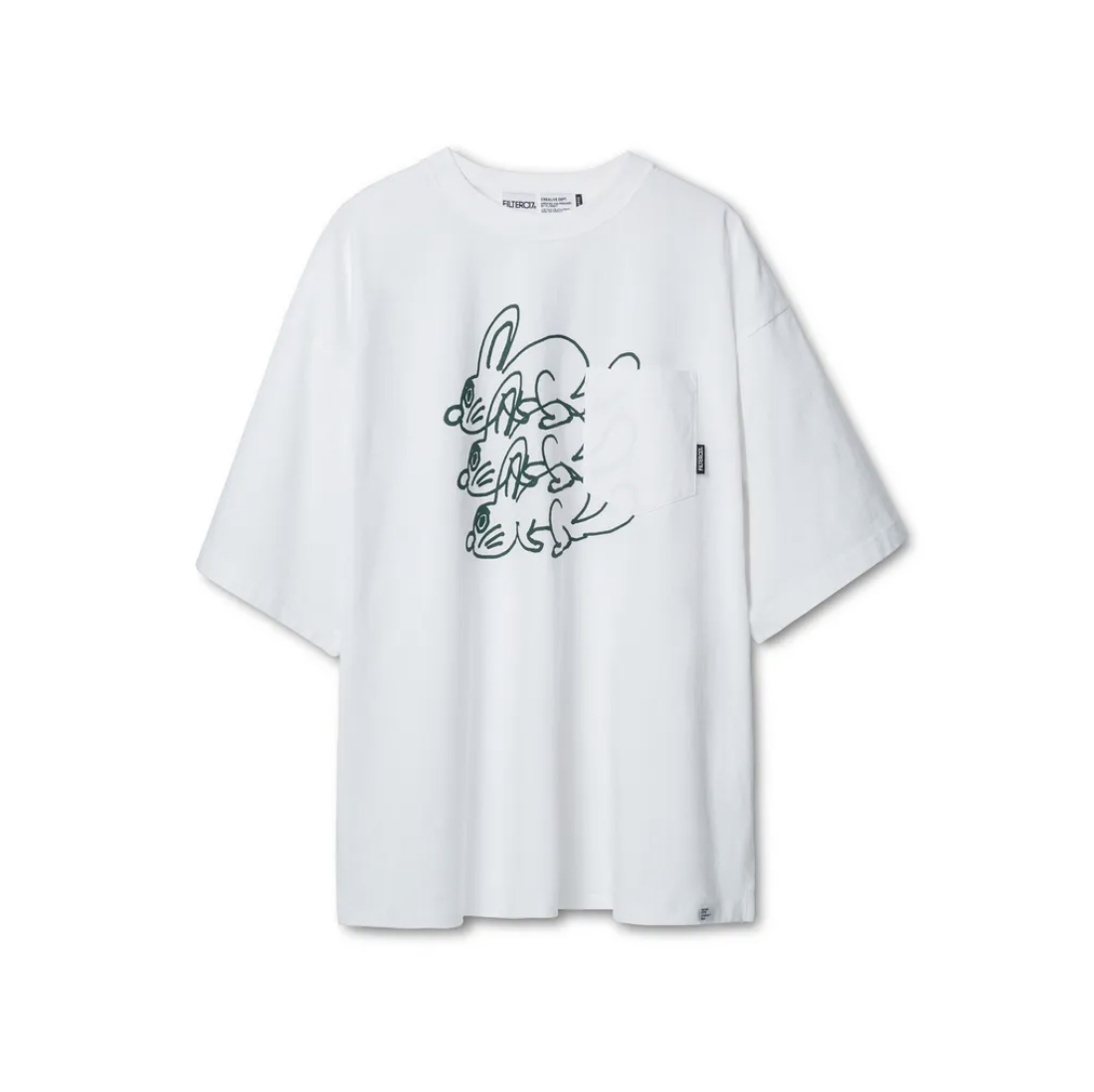 FILTER017 三兔圖像口袋短Tee 三色
