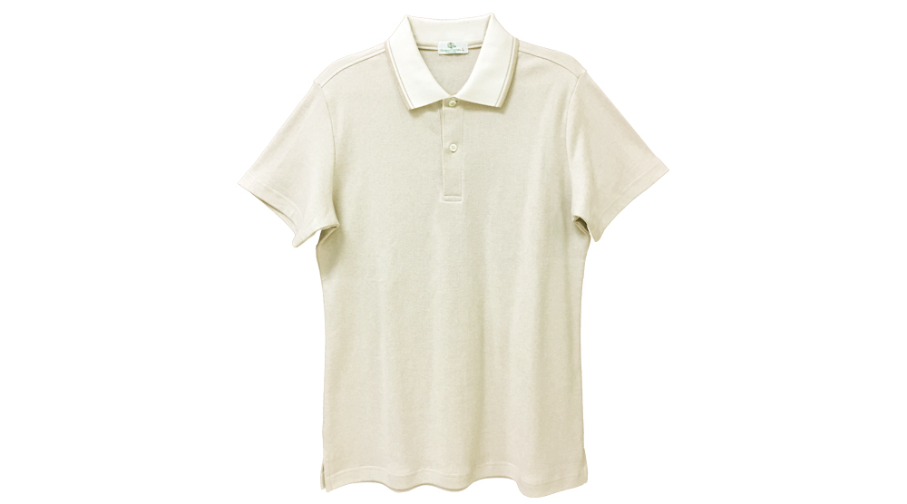 馬球恤短袖深色 (淺色間條領) 女裝