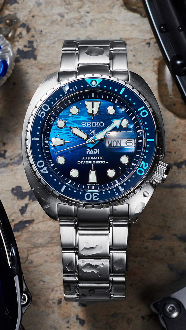 萬年鐘錶 - SEIKO PROSPEX  進化 KING TURTLE  愛海洋  陶瓷錶圈械潛水錶 SRPK01K1 / 4R36-06Z0F  錶徑45MM