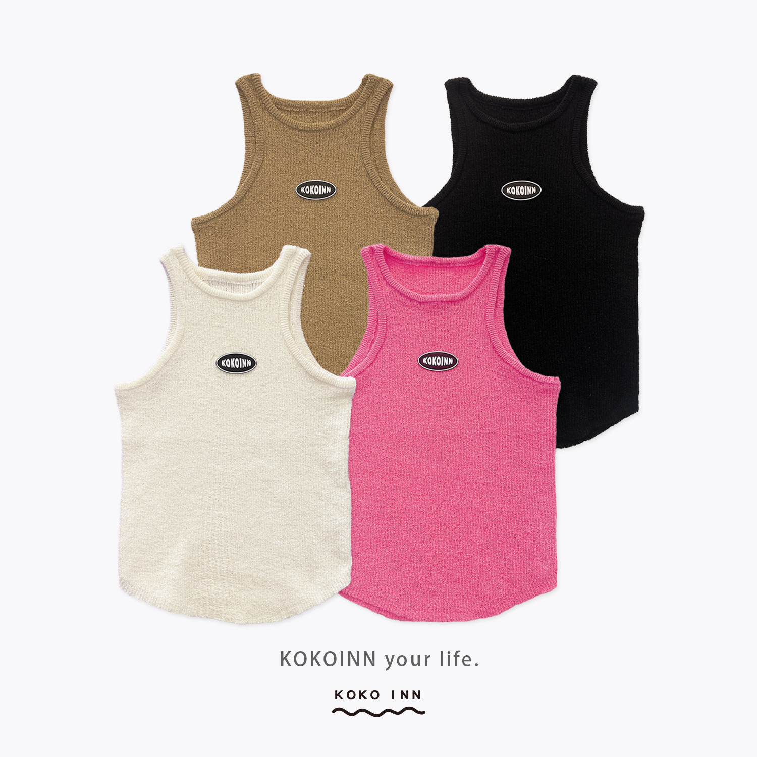 KOKOINN 削肩針織背心