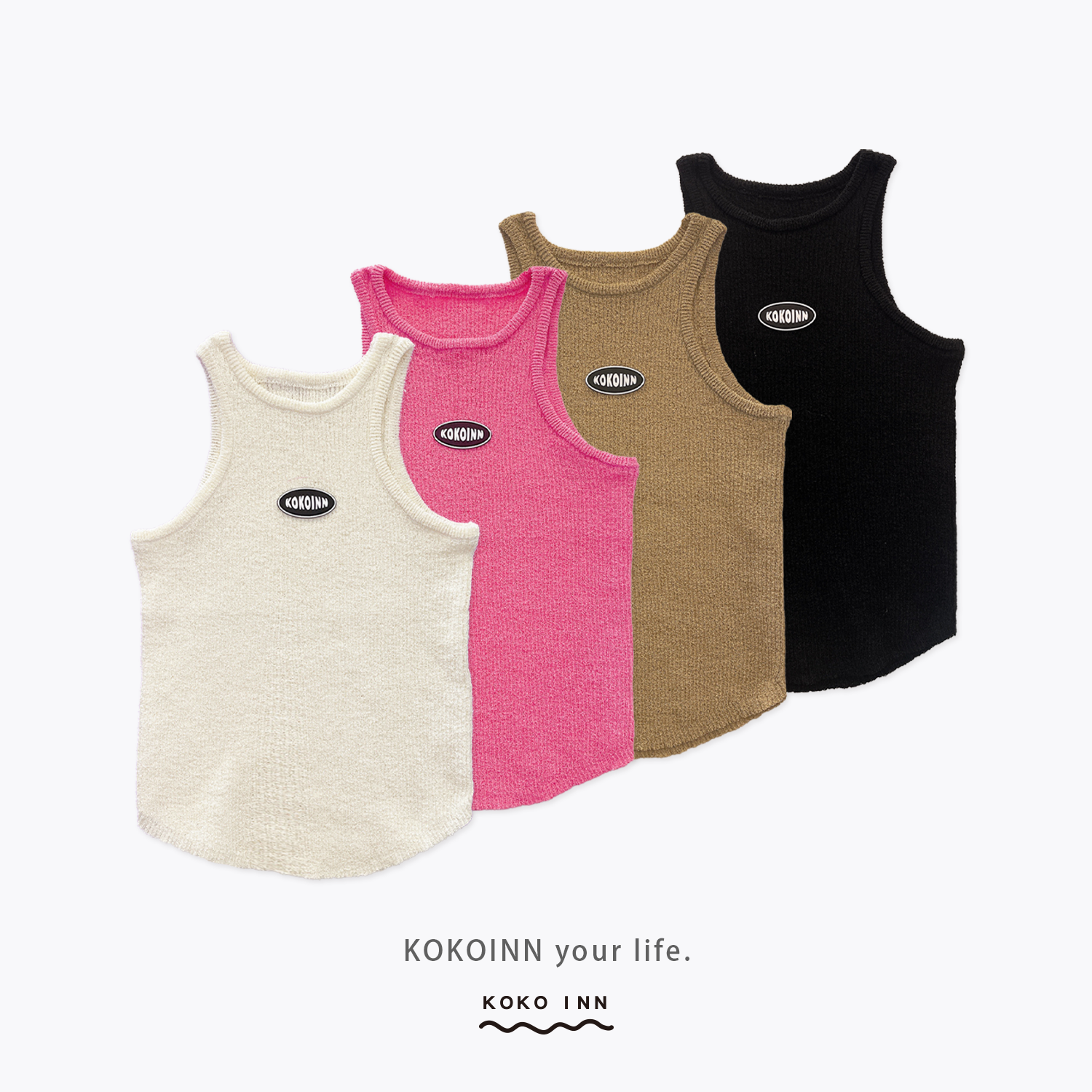 KOKOINN 削肩針織背心