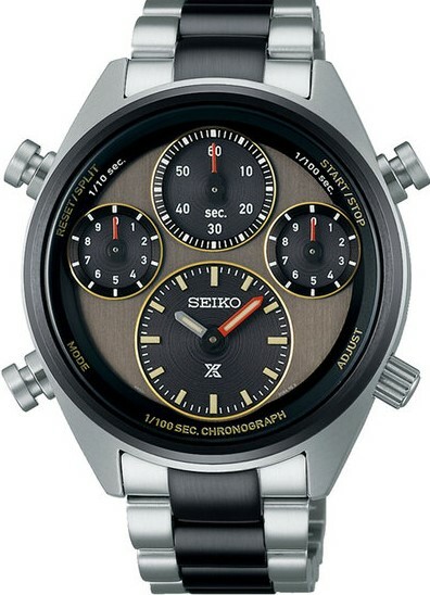萬年鐘錶 - SEIKO PROSPEX SPEEDTIMER 40周年限量版 太陽能競賽8A50男錶 SFJ005P1 / 8A50-00C0N  錶徑42MM