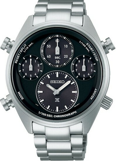 萬年鐘錶 - SEIKO PROSPEX SPEEDTIMER  太陽能競賽8A50男錶 SFJ003P1 / 8A50-00A0D  錶徑42MM
