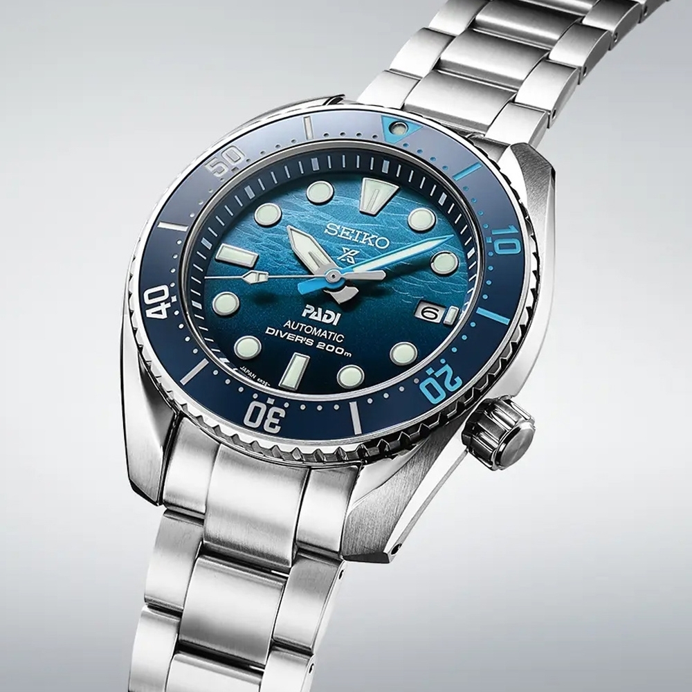 萬年鐘錶 - SEIKO 黑水鬼 PROSPEX   PADI SUMO 相撲特別版200米潛水錶  SPB375J1 / 6R35-02C0U 錶徑45MM