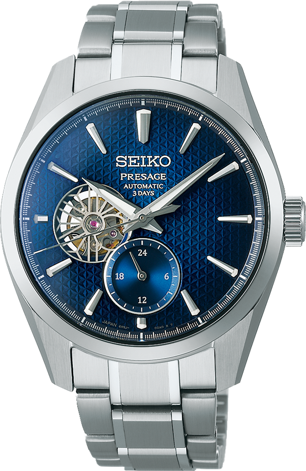 萬年鐘錶 - SEIKO Presage   麻葉圖紋開心視窗機械錶  SPB417J1 /  6R5J-00A0B 錶徑40.2MM