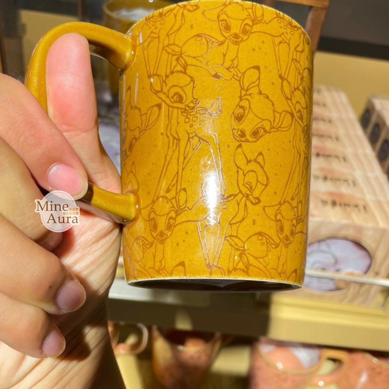 小鹿斑比 Bambi 素描圖案 馬克杯 水杯 -上海迪士尼樂園