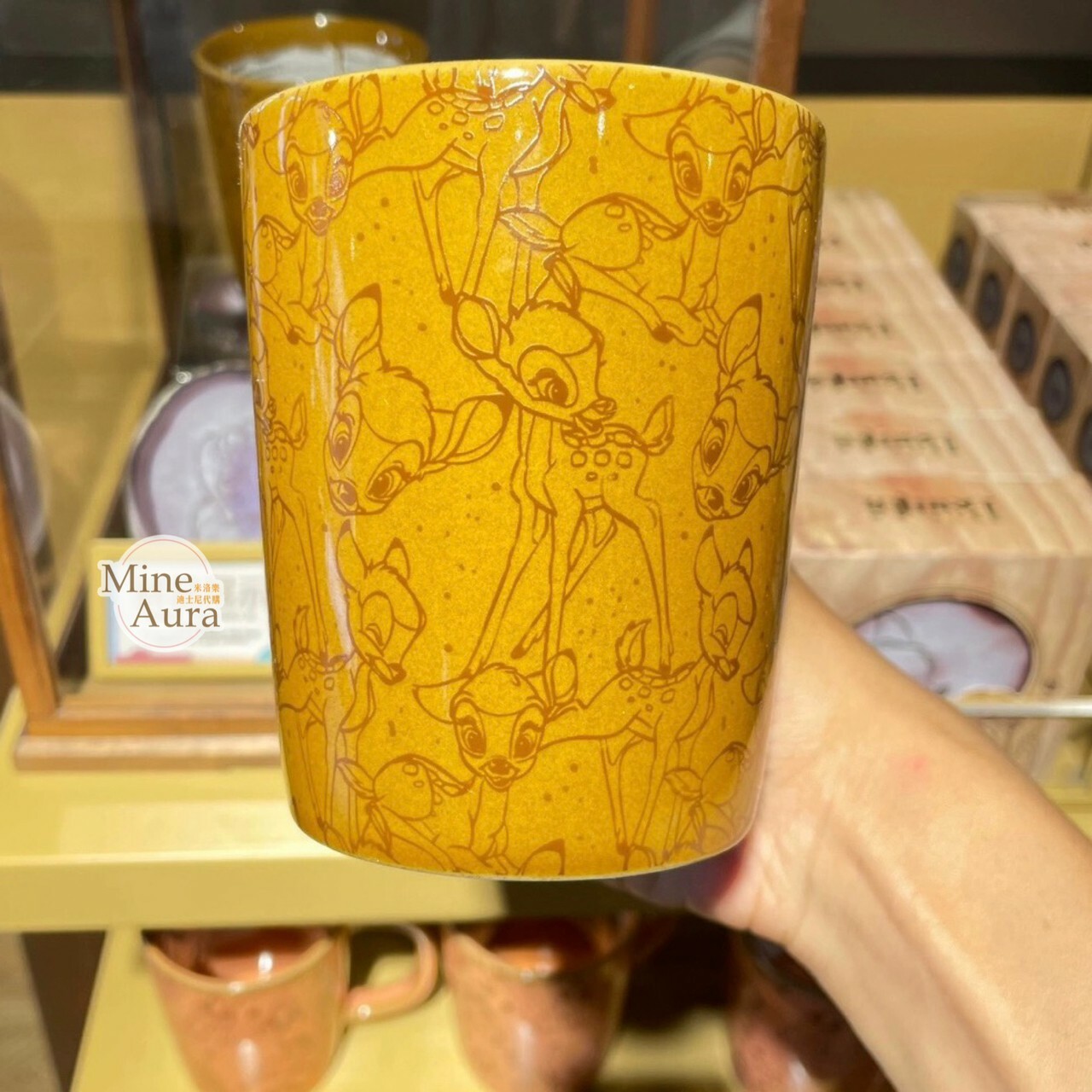 小鹿斑比 Bambi 素描圖案 馬克杯 水杯 -上海迪士尼樂園