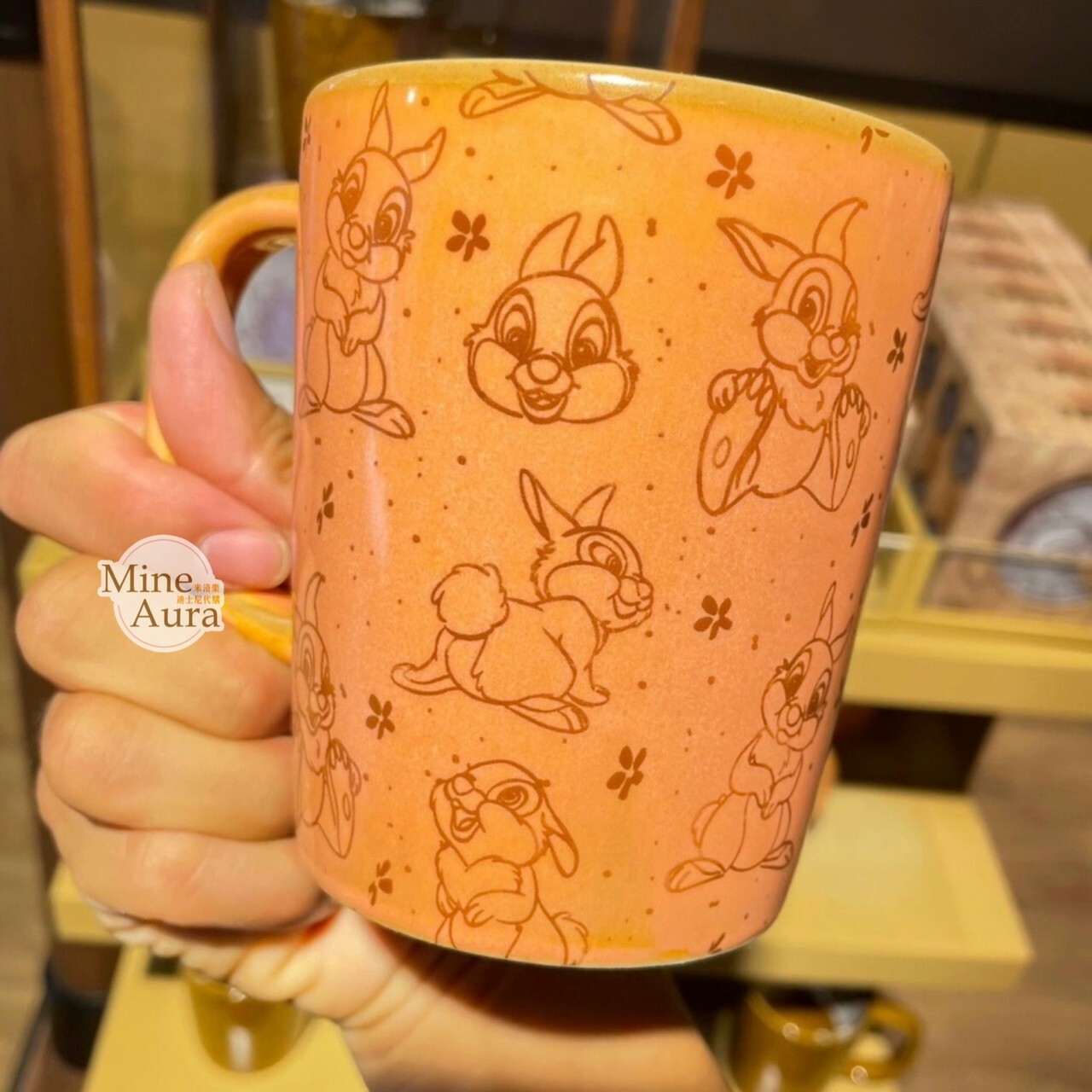 邦尼兔 Miss Bunny 桑普兔 Thumper 素描圖案 馬克杯 水杯 小鹿斑比 Bambi -上海迪士尼樂園