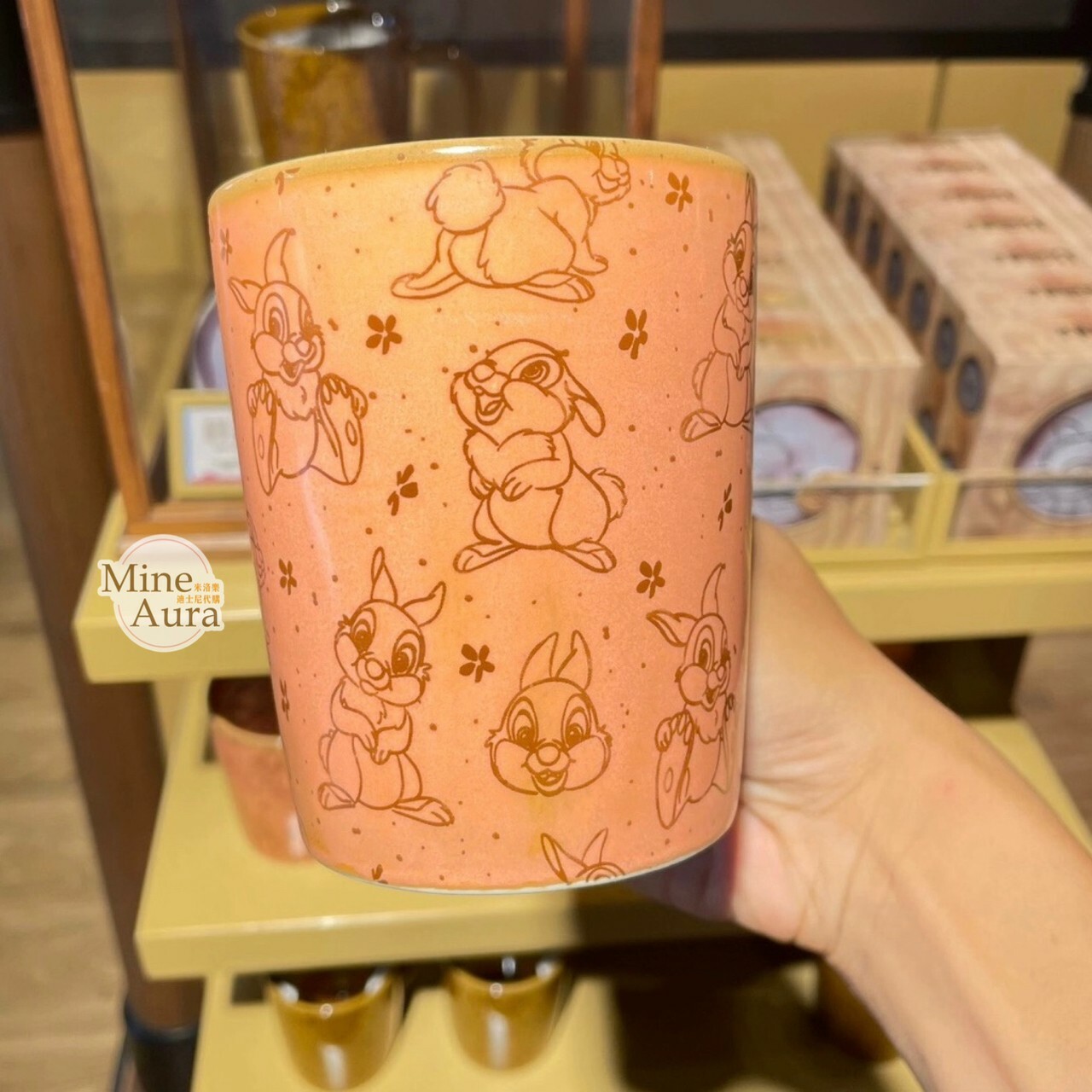 邦尼兔 Miss Bunny 桑普兔 Thumper 素描圖案 馬克杯 水杯 小鹿斑比 Bambi -上海迪士尼樂園