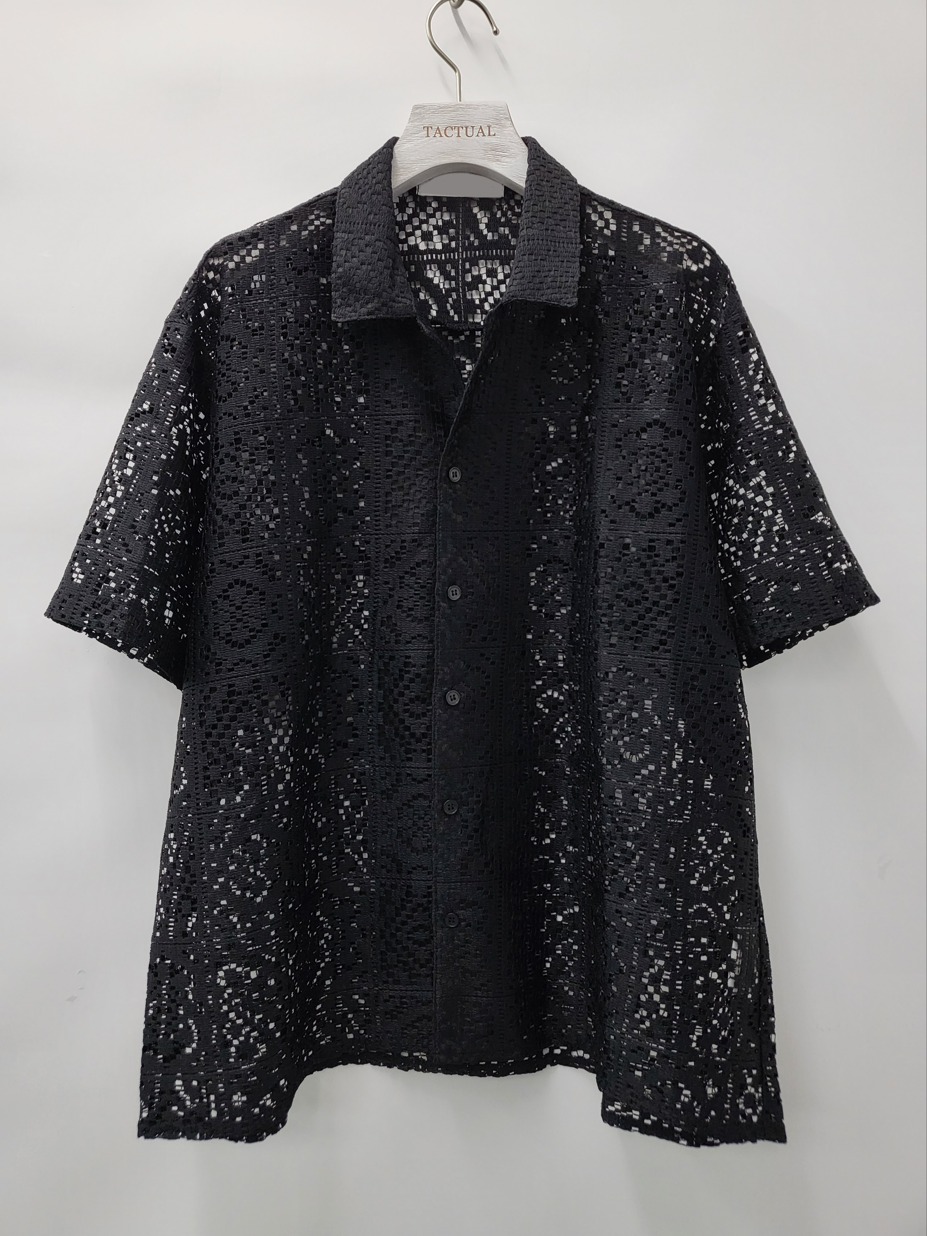 淨色通花短袖恤衫 S2097