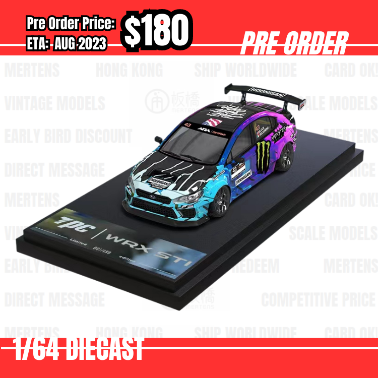 PO-$180 * TPC * 1:64 Subaru Impreza WRX STI Blue Purple Monster [06/07]