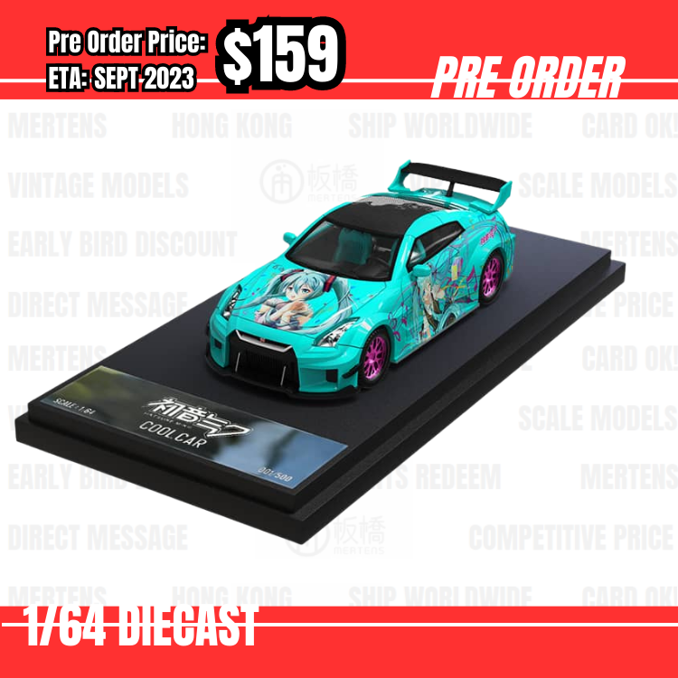 PO-$159 * Time Micro * 1:64 Nissan GTR R35 Hatsune Miku [06/07]