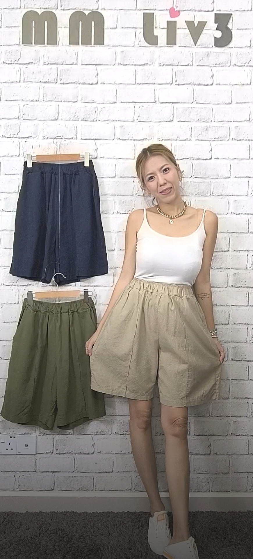 #️⃣5092 RM229 🇰🇷Made in Korea ➡️韓國棉麻+5分中線褲 👉W:62-110cm H:130cm👈