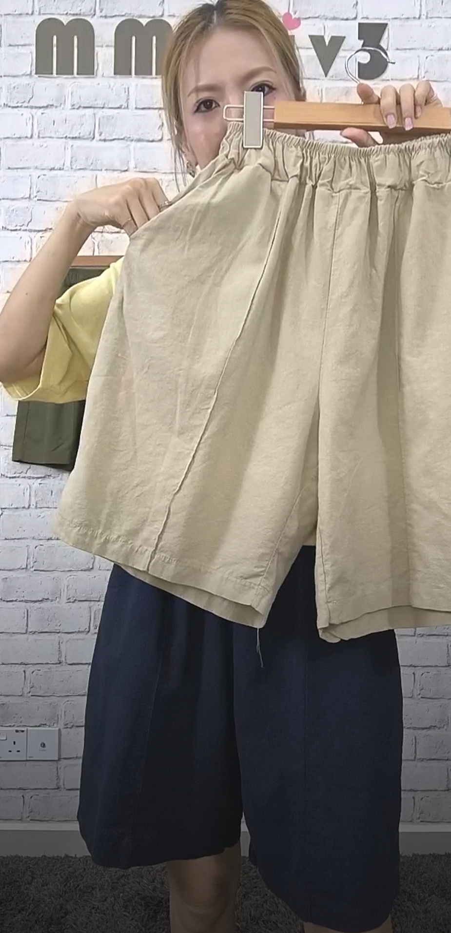 #️⃣5092 RM229 🇰🇷Made in Korea ➡️韓國棉麻+5分中線褲 👉W:62-110cm H:130cm👈