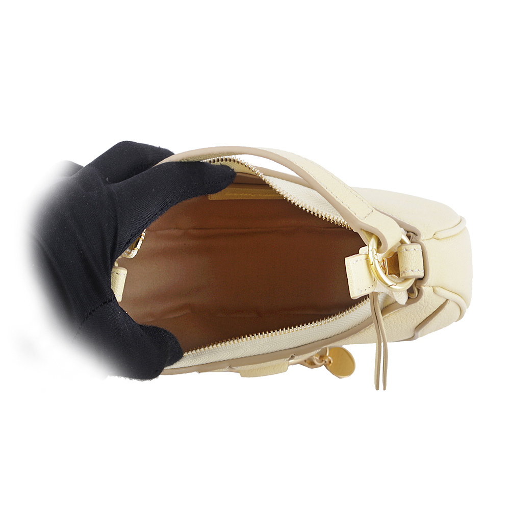 【SEE BY CHLOE】Hana 山羊皮半月肩背包(黃色) CHS23ASC17305718