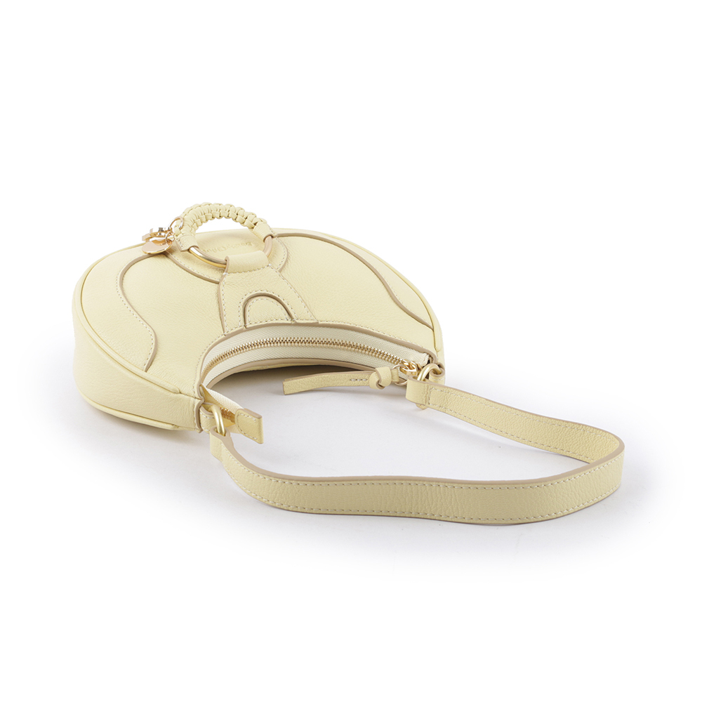 【SEE BY CHLOE】Hana 山羊皮半月肩背包(黃色) CHS23ASC17305718