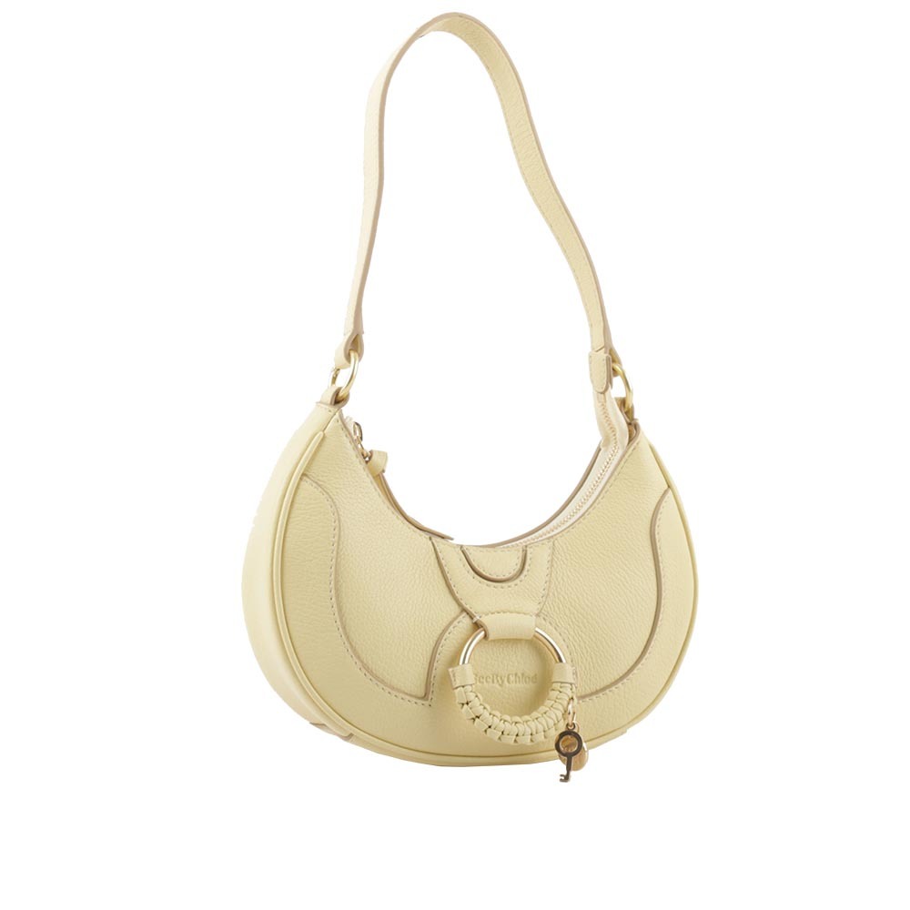 【SEE BY CHLOE】Hana 山羊皮半月肩背包(黃色) CHS23ASC17305718