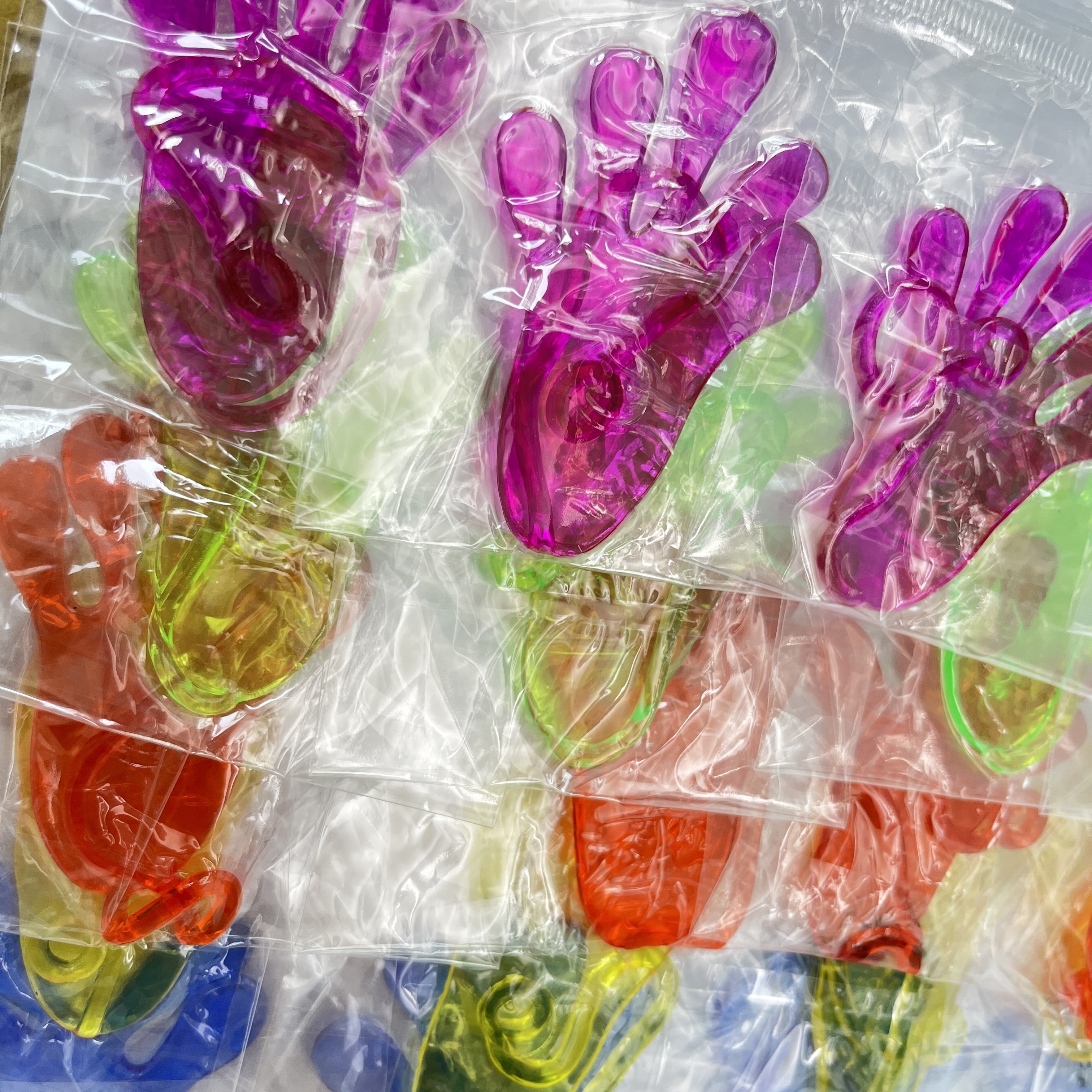 懷舊五色黏手掌玩具（一套20個）