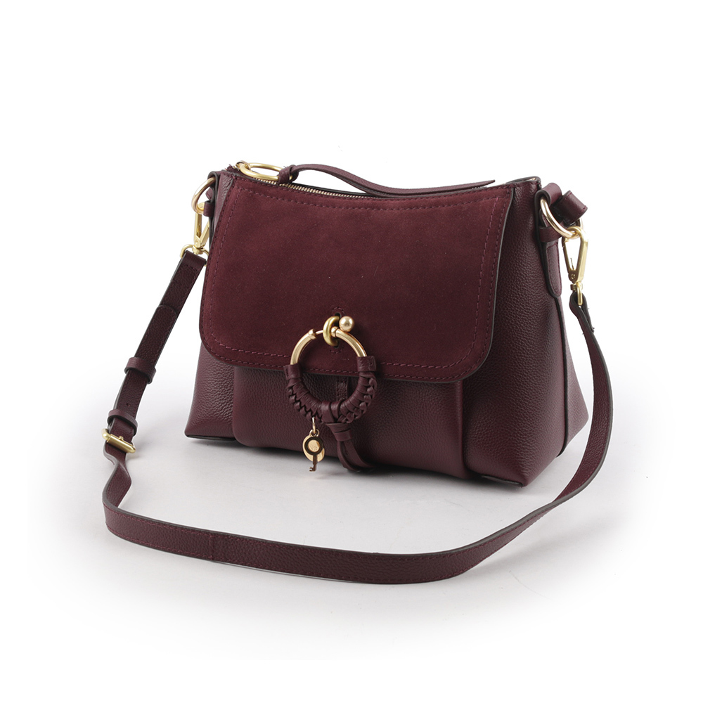 【SEE BY CHLOE】JOAN SMALL 肩背/斜背包(酒紅色) CHS17US91033055Y