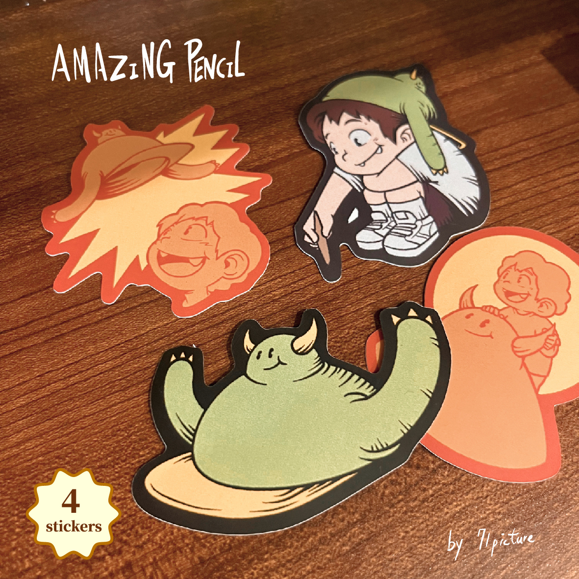 71PICTURE 奇異的筆貼紙