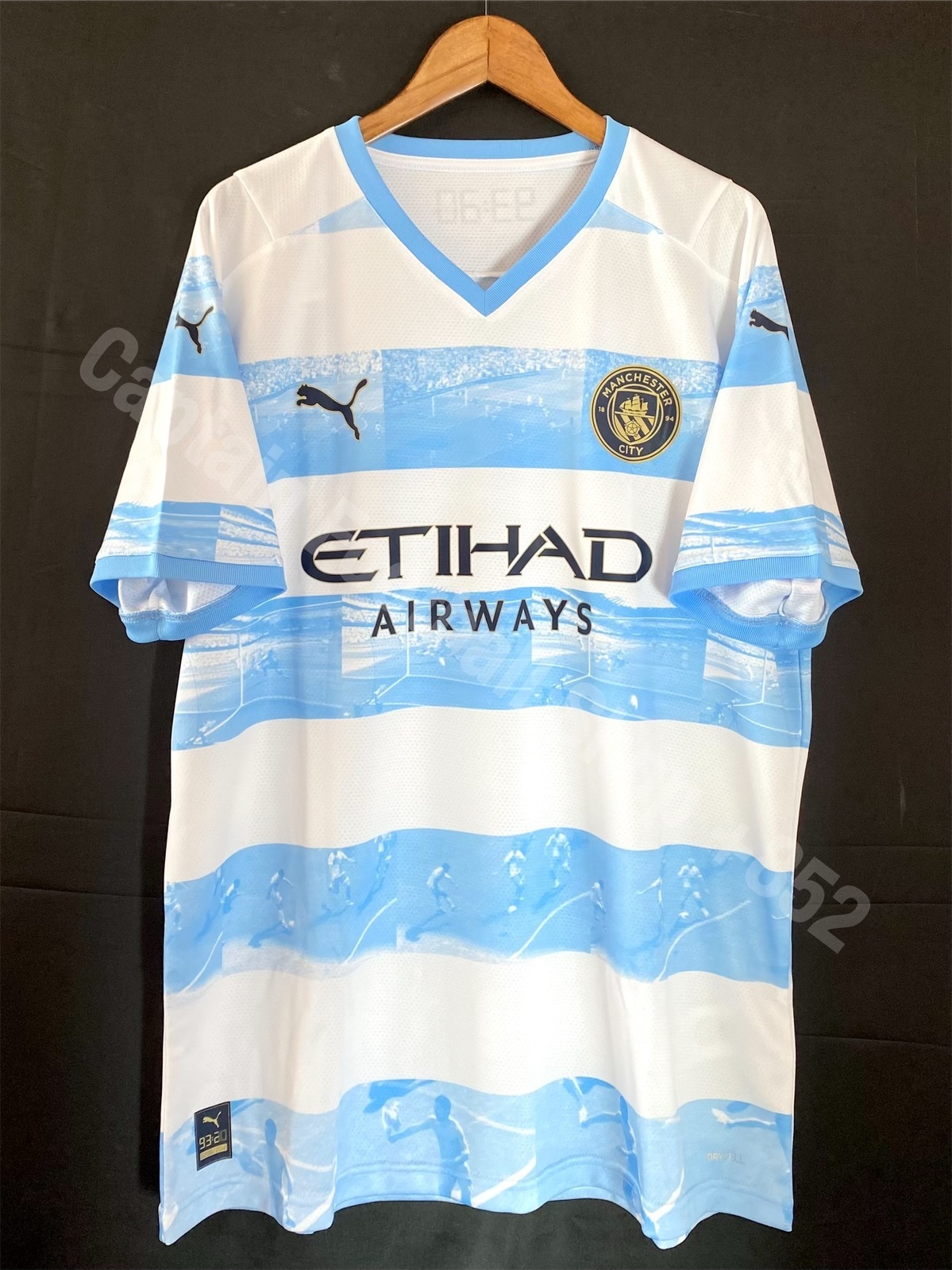 (盒裝球員版) 曼城 2022 阿古路入球冠軍 93:20 Puma 特別版球員版球衣