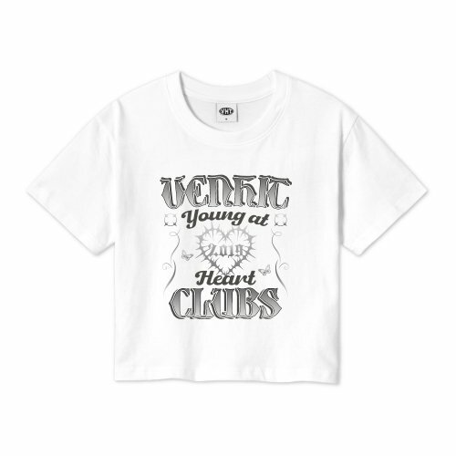 VENHIT - HEART CLUBS CROP TEE 6 COLORS