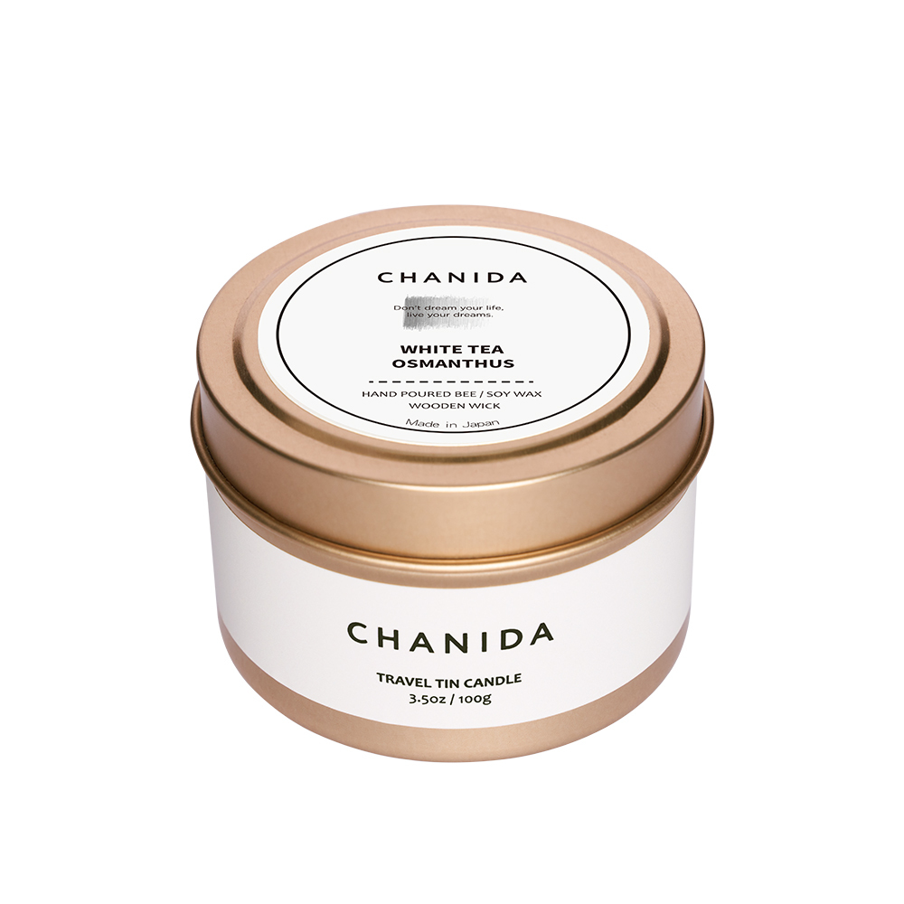 CHANIDA｜旅行錫罐蠟燭｜白茶．桂花