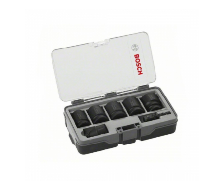 "BOSCH" 1/2" 黑色套筒+桿+批咀頭套裝