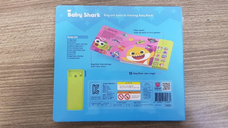 韓國玩具_ 鯊魚寶寶愛唱歌有聲書