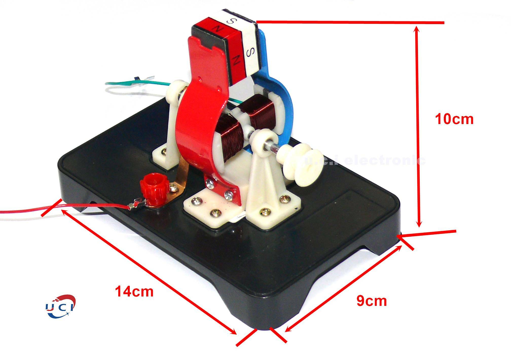 【UCI電子】(中上)  24018 DIY小型電動機模型 可拆卸可組裝 中學物理電學實驗器材 教學儀器教具