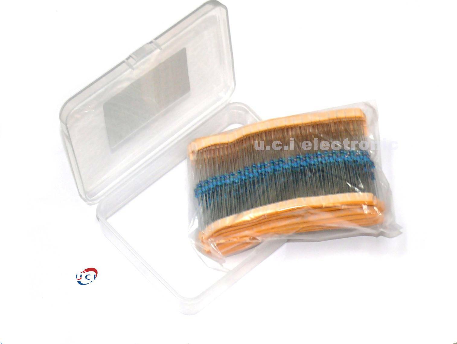 【UCI電子】(中上)  1/4w金屬膜電阻包 1%精密度 30種阻值維修常用電阻包分類盒裝套件 電阻