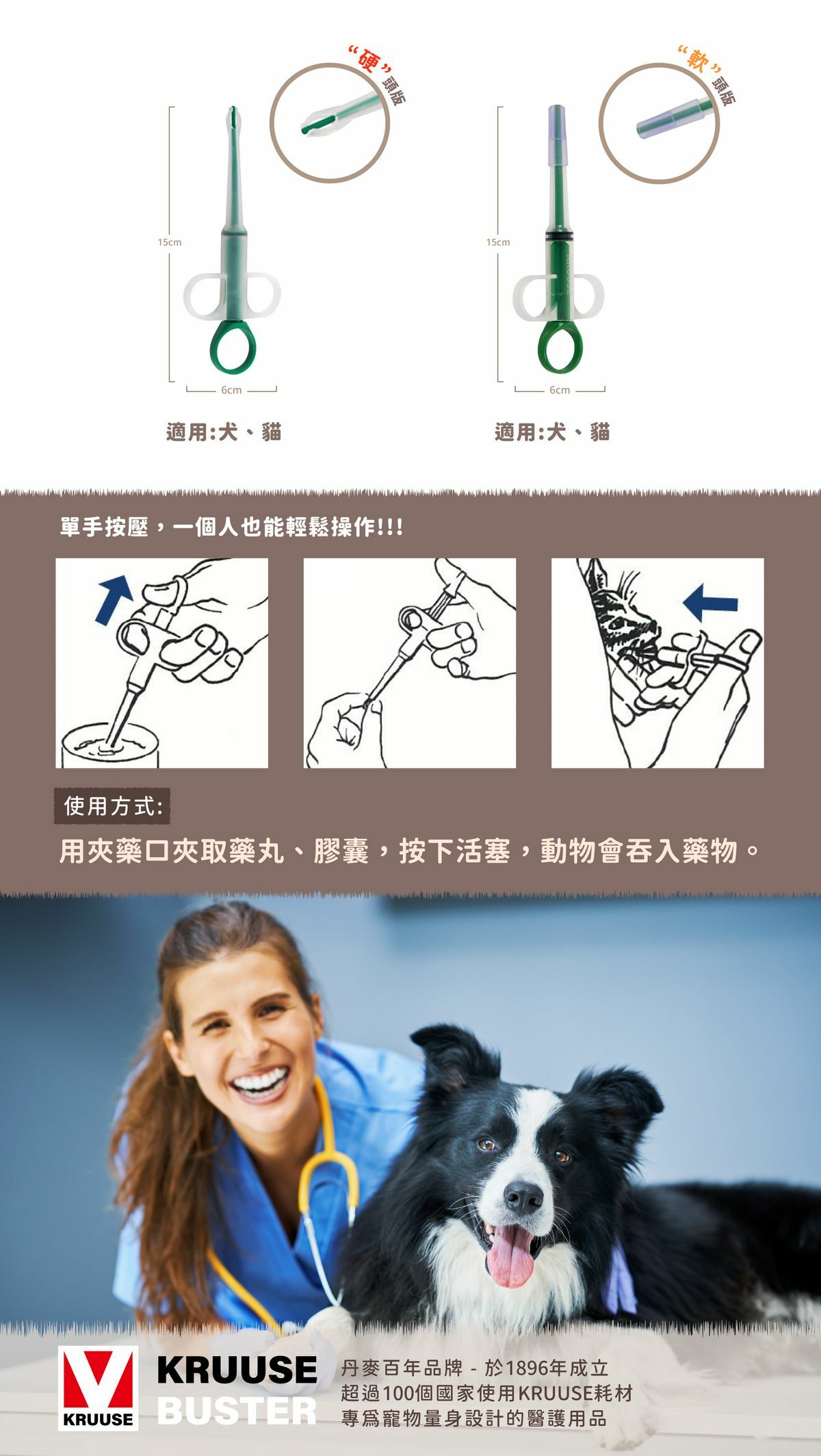 KRUUSE2丹麥百年品牌,專為寵物量身設計醫護用品