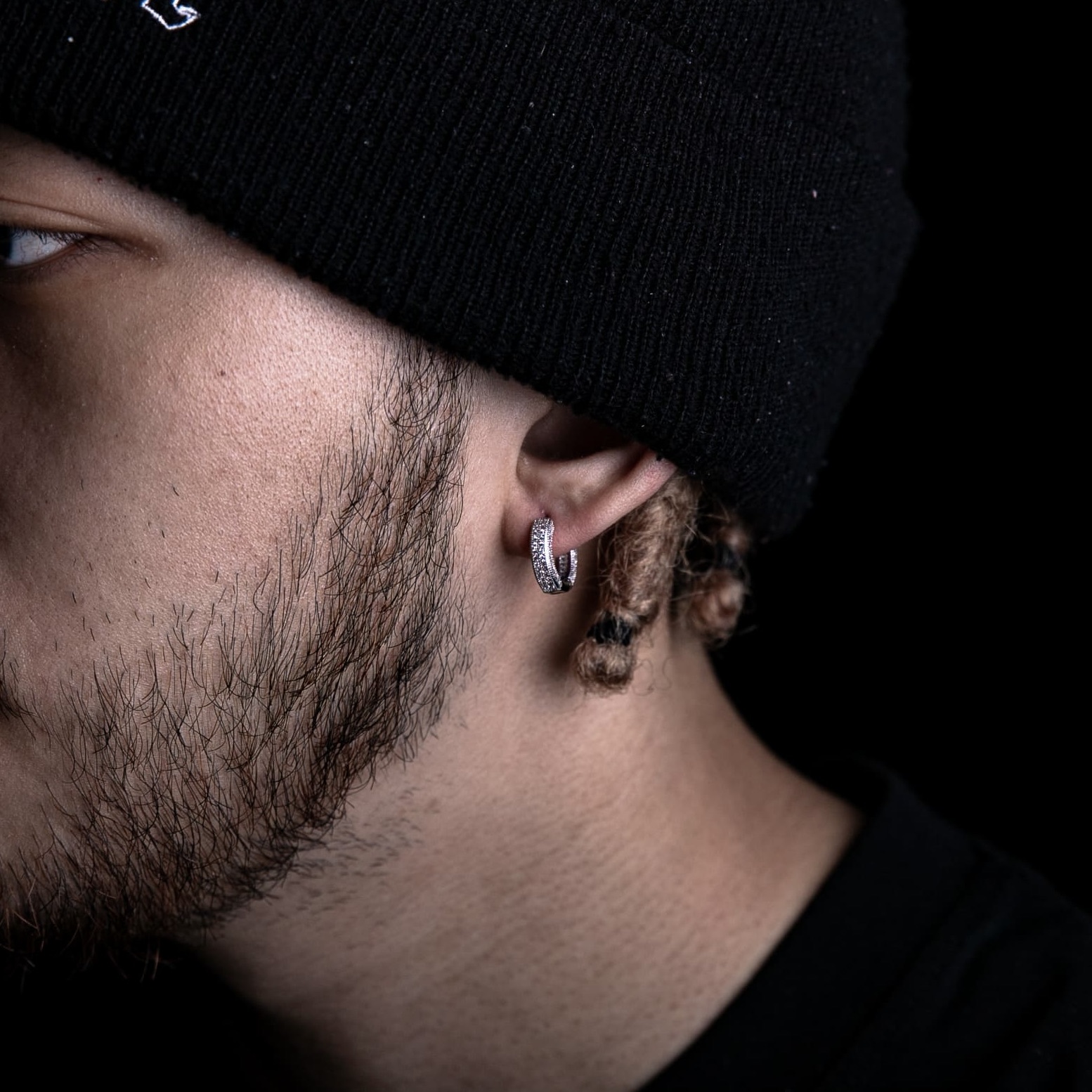 經典滿鑲圈式耳環