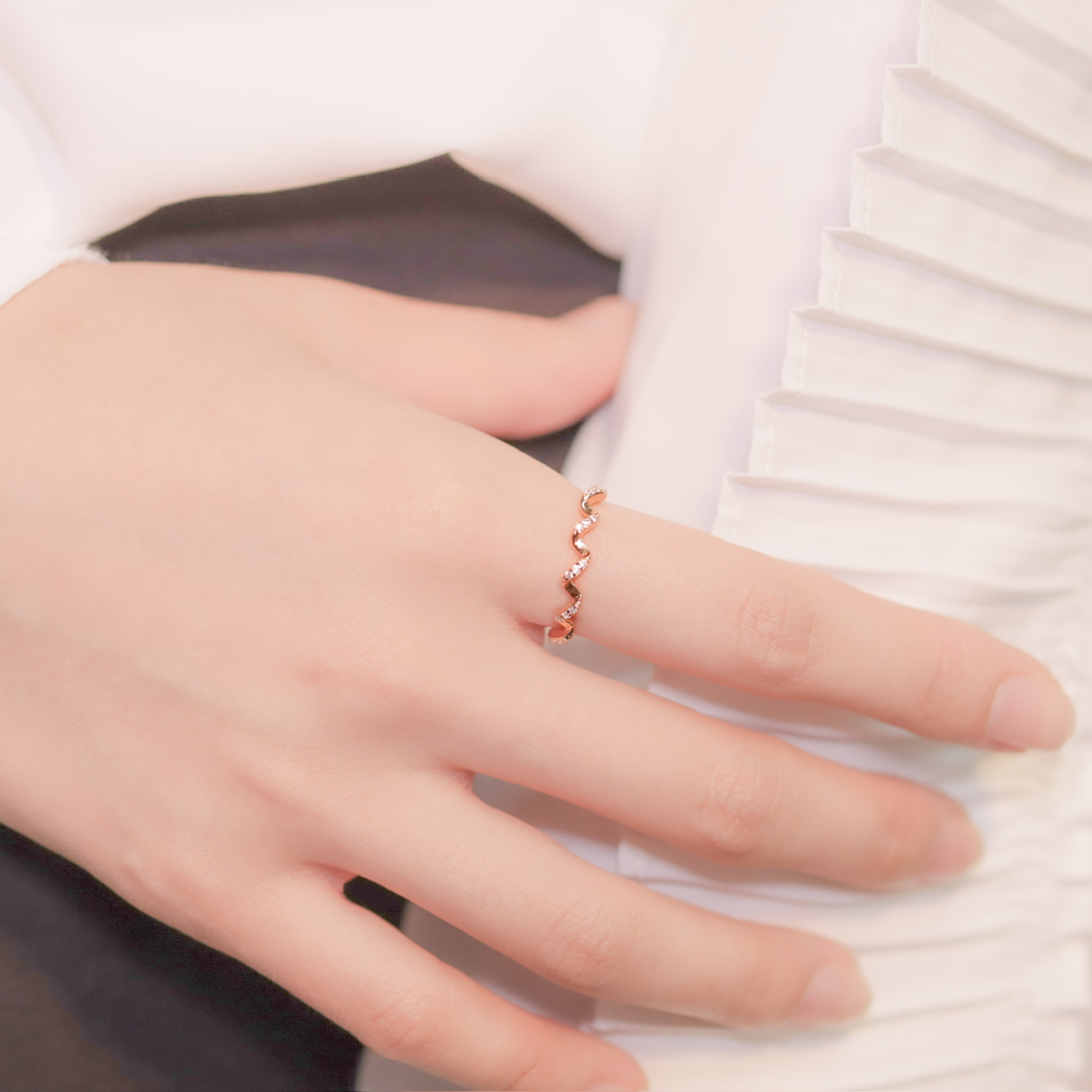 | 925 Silver・ White Gold・Rose Gold | Warming Up Ring （Silver / Rose Gold）  | RI0424 |