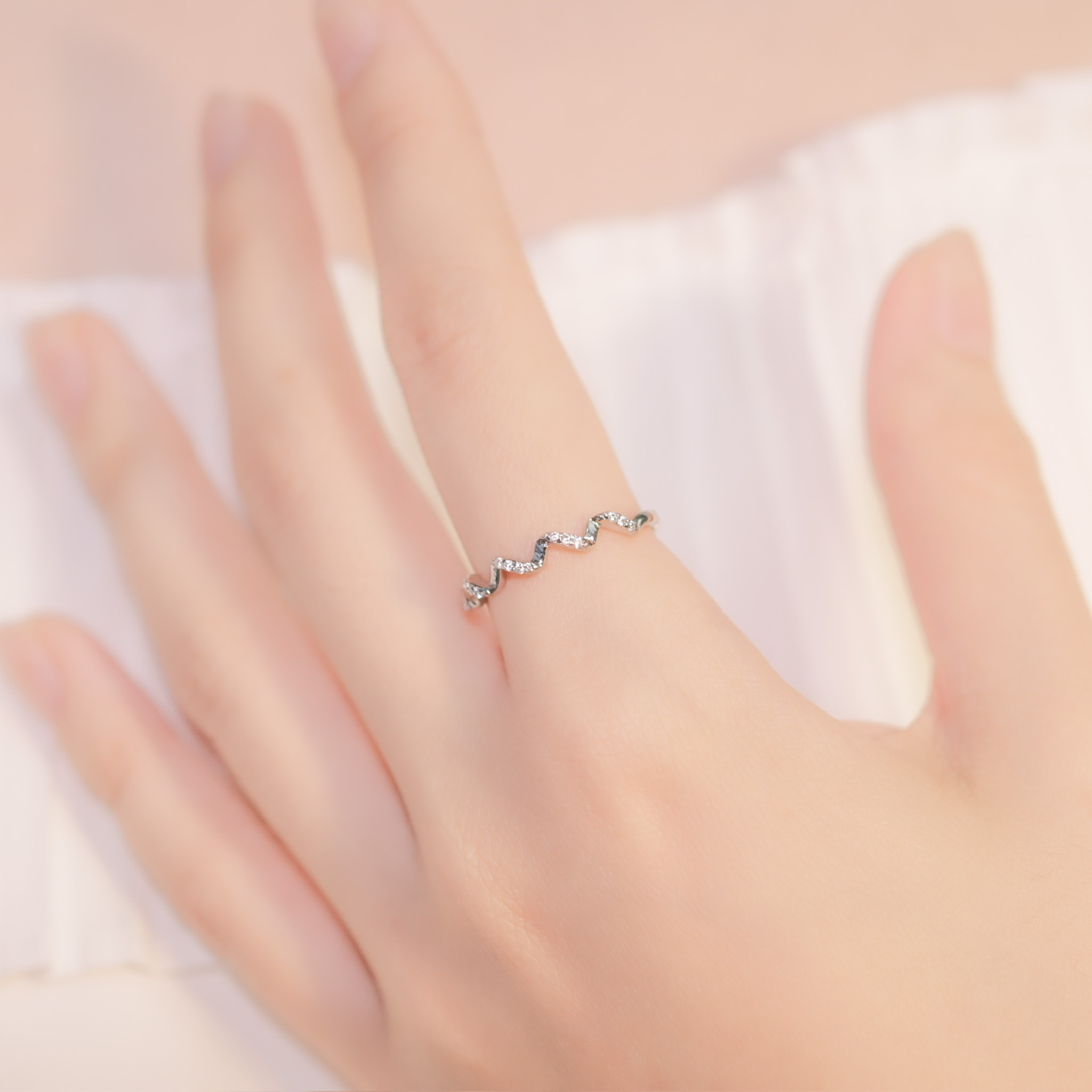 | 925 Silver・ White Gold・Rose Gold | Warming Up Ring （Silver / Rose Gold）  | RI0424 |