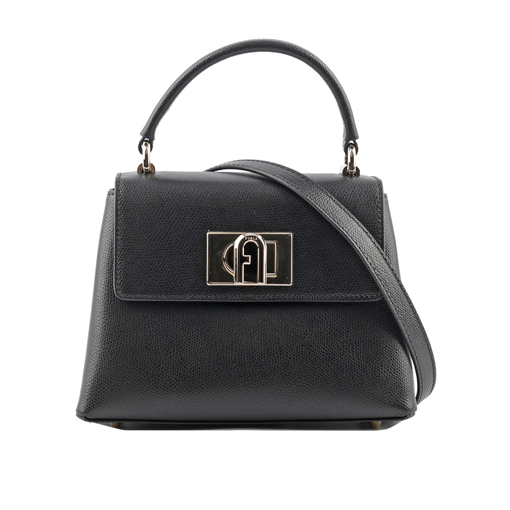 【FURLA】1927 拱門轉釦迷你手提/斜背二用包