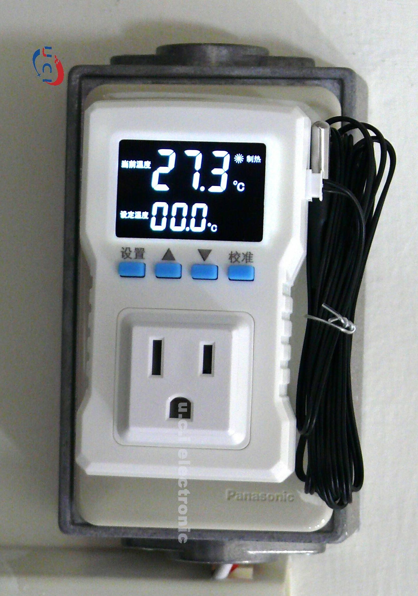 【UCI電子】 (中上)  MINI溫控器 數顯高精度養殖 孵化 鍋爐 地暖 水族溫度控制器 溫控 15A有背光VA屏