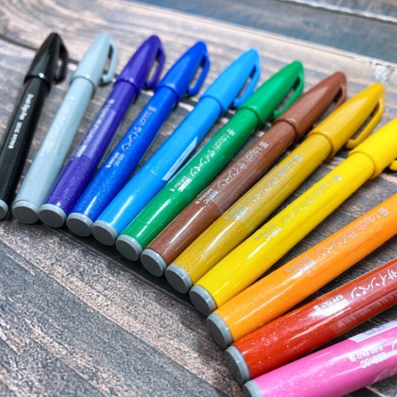 Pentel 飛龍 筆touch 柔繪筆 一般12色