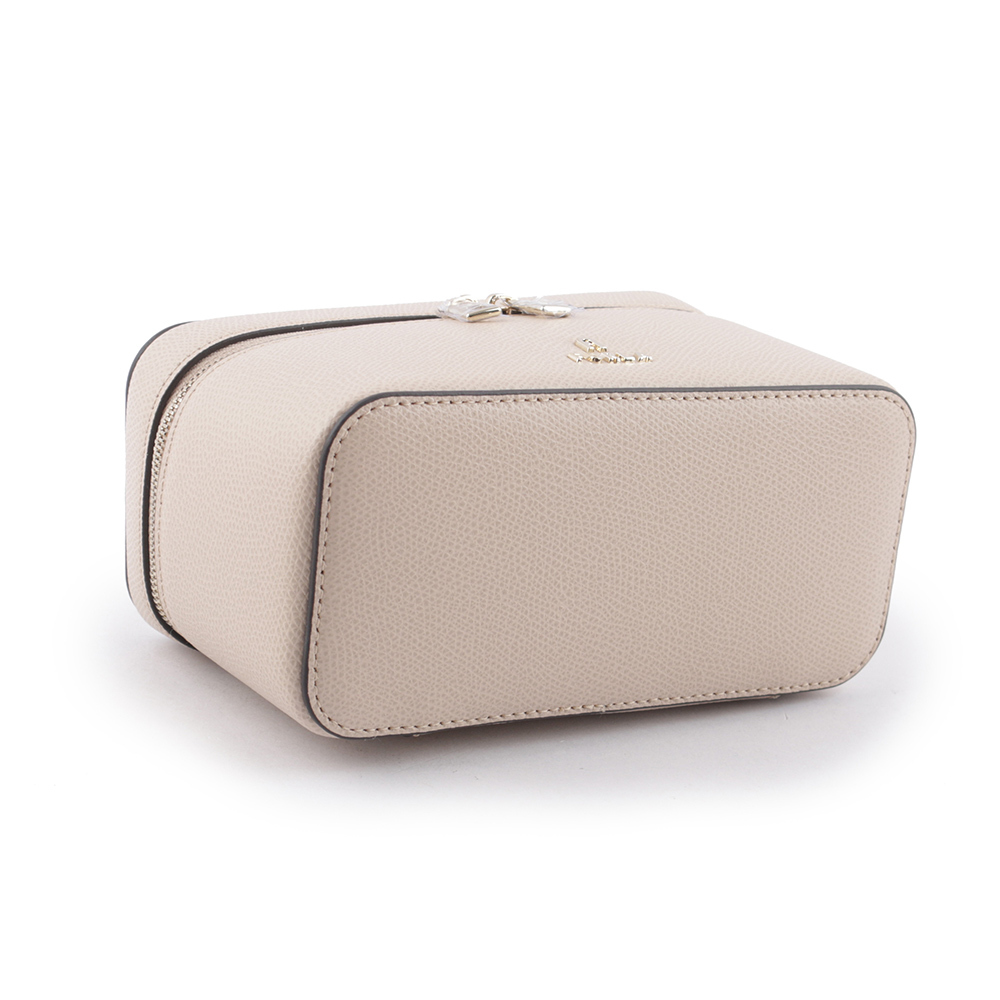 【FURLA】Camelia 素面皮革手提/斜背迷你化妝包(芭蕾粉) WE00361 ARE000 B4L00