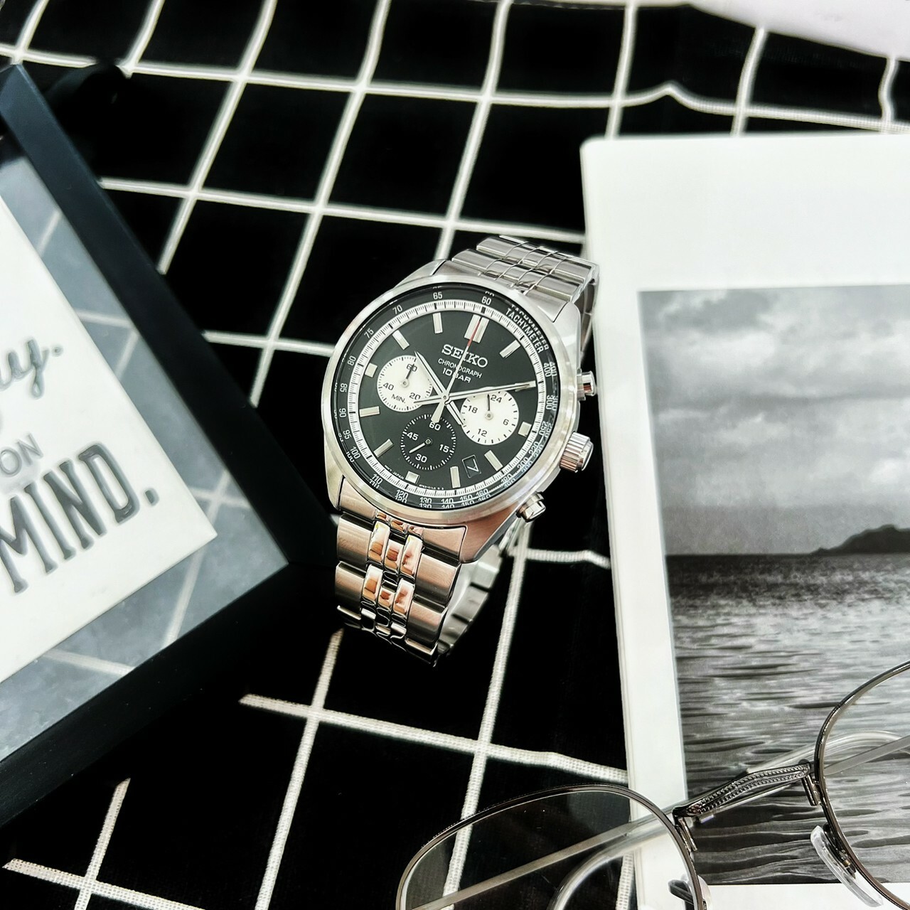 【SEIKO 】SEIKO 精工 CS系列熊貓錶計時手錶 8T63-00W0D 41.5mm 現代鐘錶