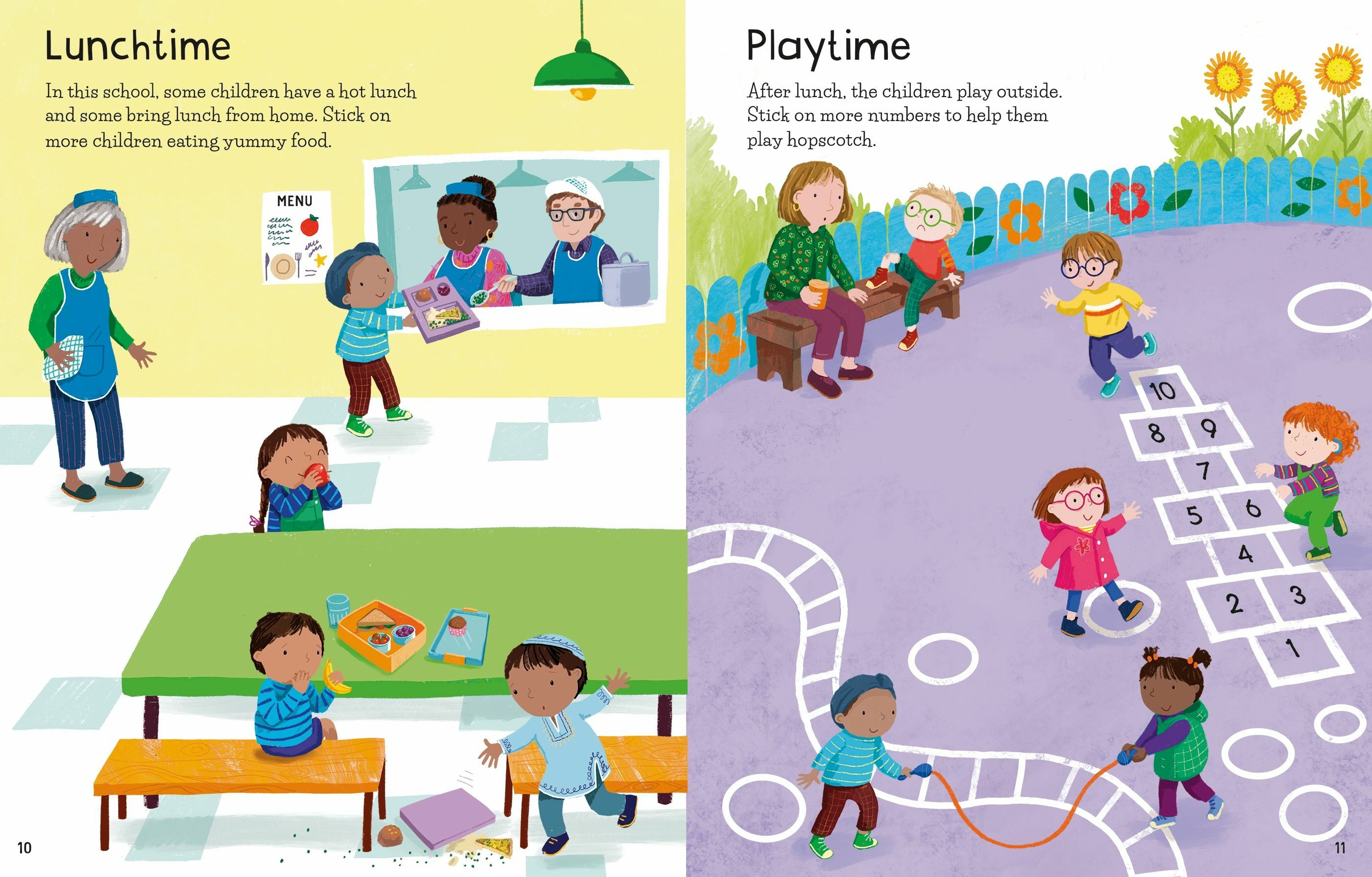 First Sticker Book Starting School