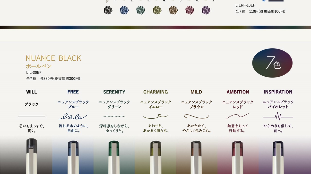 ILMILY Nuance Black 0.5 Refill / PILOT / JAPAN