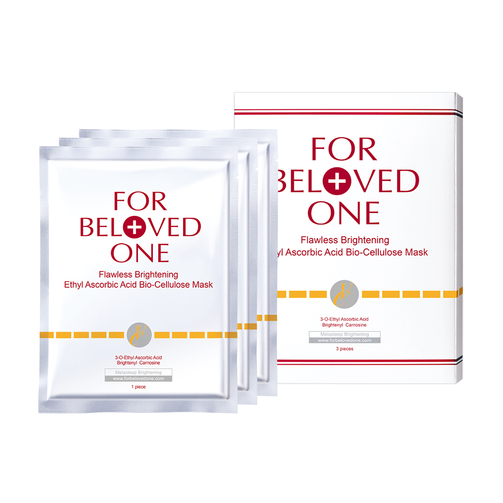 白．無瑕 乙基維他命C生物纖維面膜 3片/盒