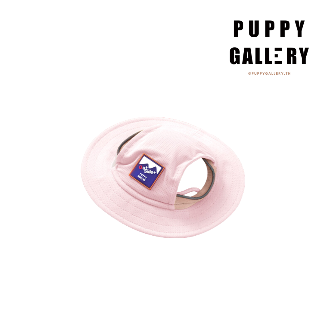 Puppy Gallery 涼感漁夫帽(粉色)