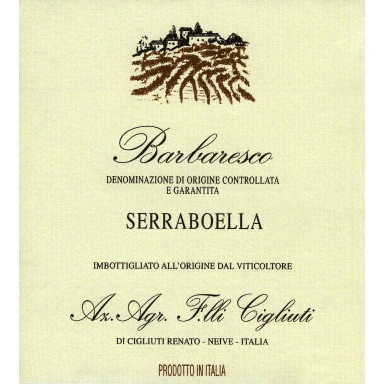 Cigliuti Barbaresco Serraboella 2016 (WS94)